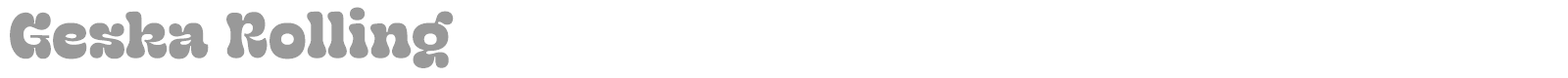 Geska Rolling font preview